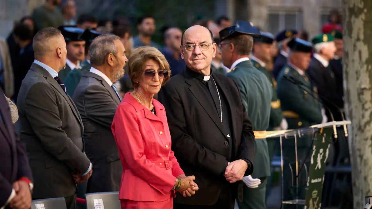La Guardia Civil de Navarra celebra la festividad de su patrona la Virgen del Pilar. PABLO LASAOSA