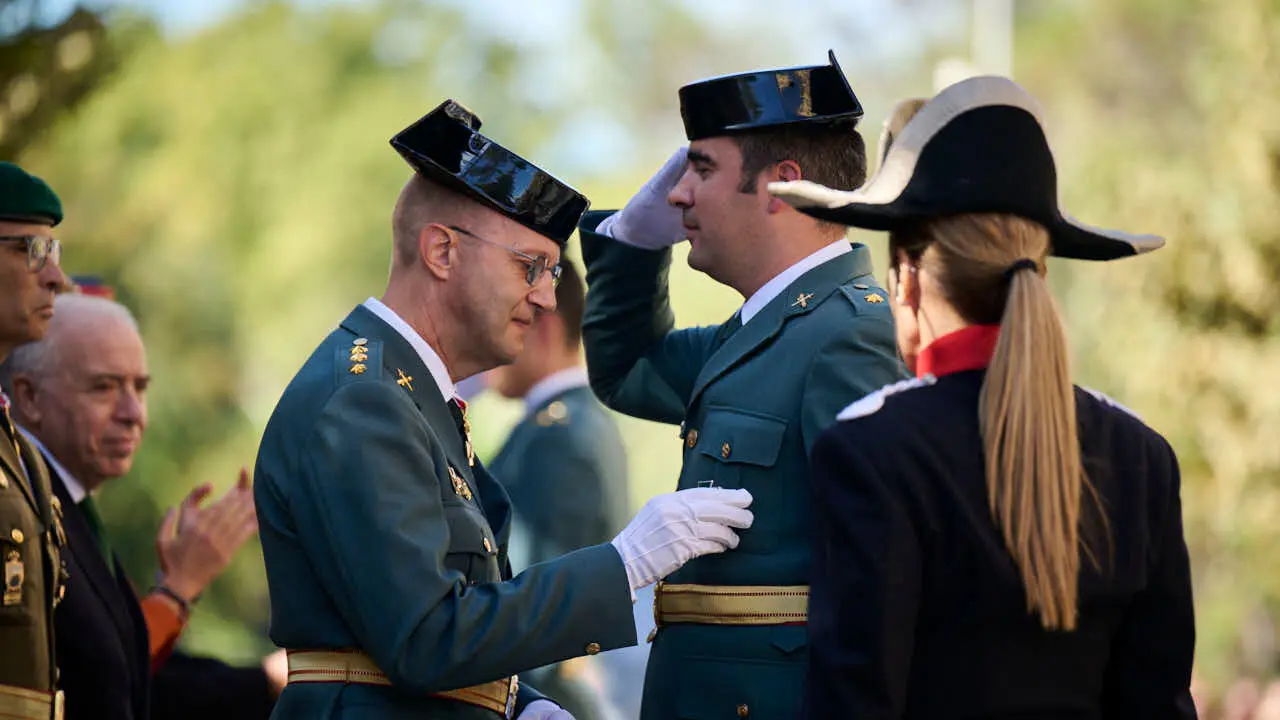 La Guardia Civil de Navarra celebra la festividad de su patrona la Virgen del Pilar. PABLO LASAOSA
