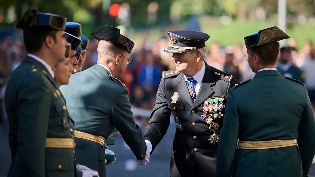 La Guardia Civil de Navarra celebra la festividad de su patrona la Virgen del Pilar. PABLO LASAOSA
