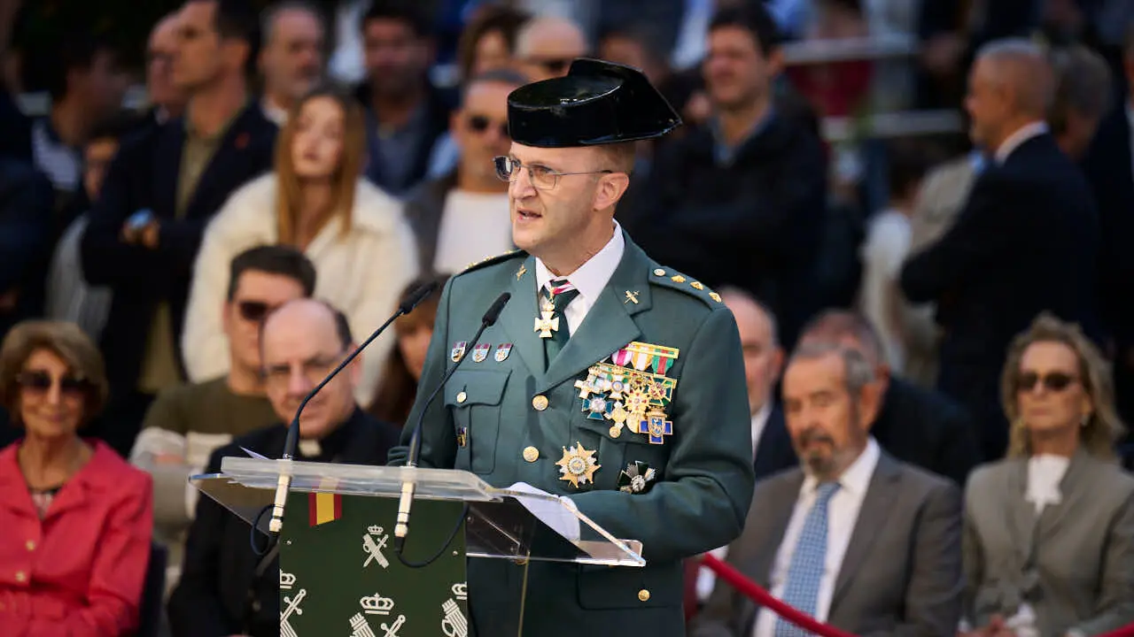 La Guardia Civil de Navarra celebra la festividad de su patrona la Virgen del Pilar. PABLO LASAOSA
