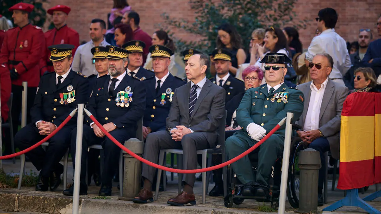 La Guardia Civil de Navarra celebra la festividad de su patrona la Virgen del Pilar. PABLO LASAOSA