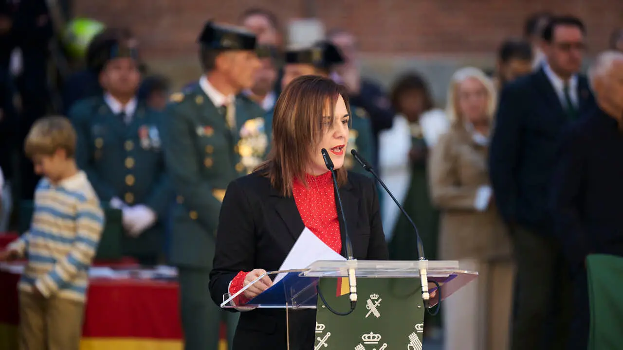 La Guardia Civil de Navarra celebra la festividad de su patrona la Virgen del Pilar. PABLO LASAOSA