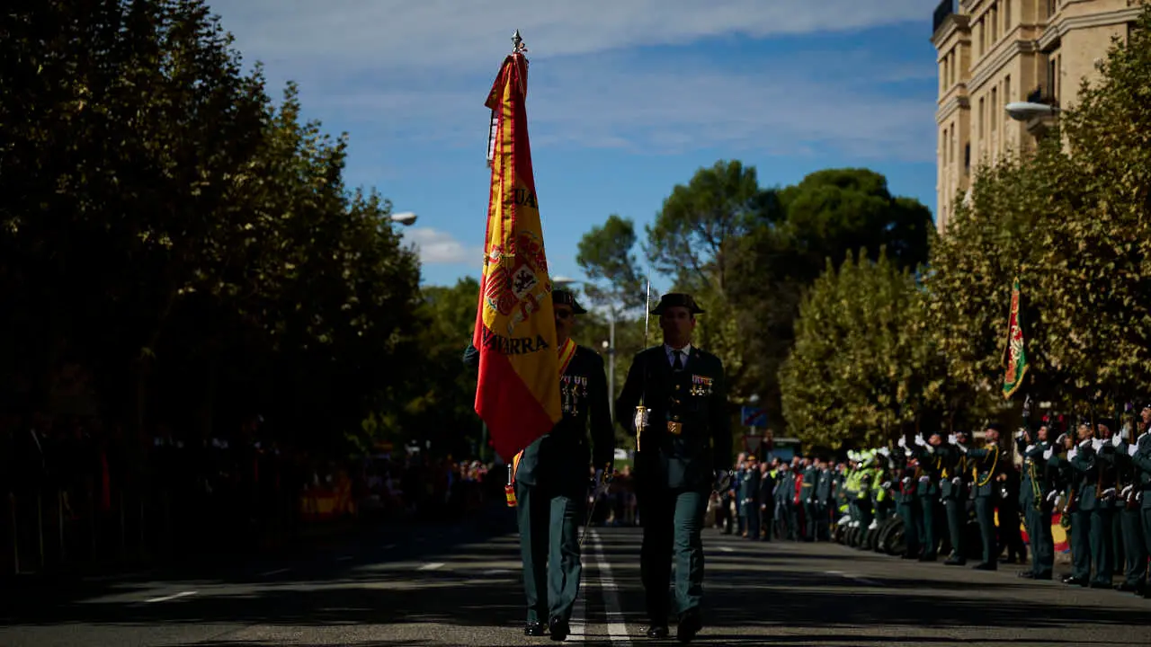 La Guardia Civil de Navarra celebra la festividad de su patrona la Virgen del Pilar. PABLO LASAOSA