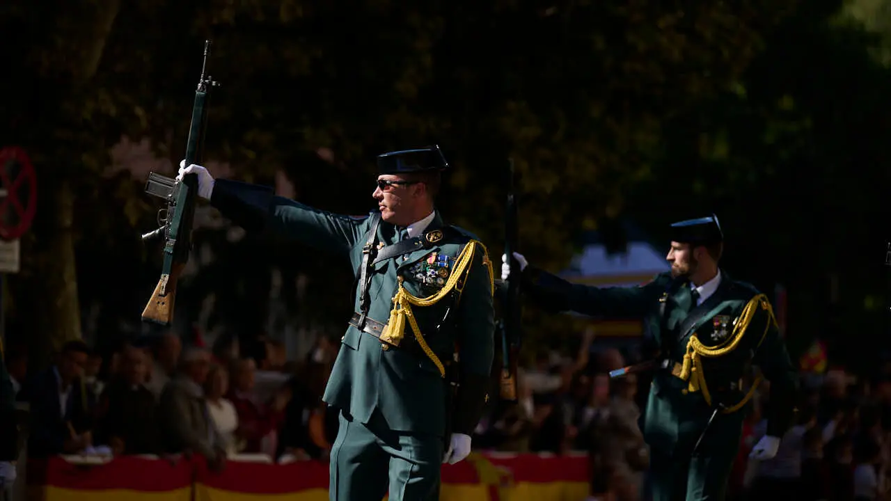 La Guardia Civil de Navarra celebra la festividad de su patrona la Virgen del Pilar. PABLO LASAOSA
