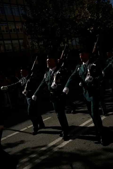 La Guardia Civil de Navarra celebra la festividad de su patrona la Virgen del Pilar. PABLO LASAOSA