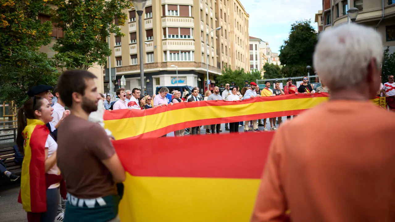 Concentraci&oacute;n convocada por Hispanos por Espa&ntilde;a, con motivo del D&iacute;a de la Hispanidad, para la "celebraci&oacute;n y agradecimiento a Espa&ntilde;a por una historia, una lengua y una cultura compartidas'. PABLO LASAOSA