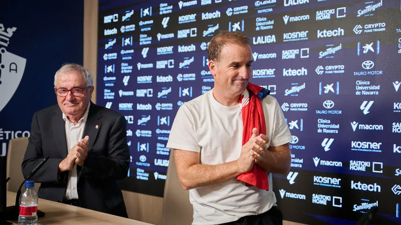 Presentaci&oacute;n de Jagoba Arrasate como nuevo entrenador de Osasuna. PABLO LASAOSA