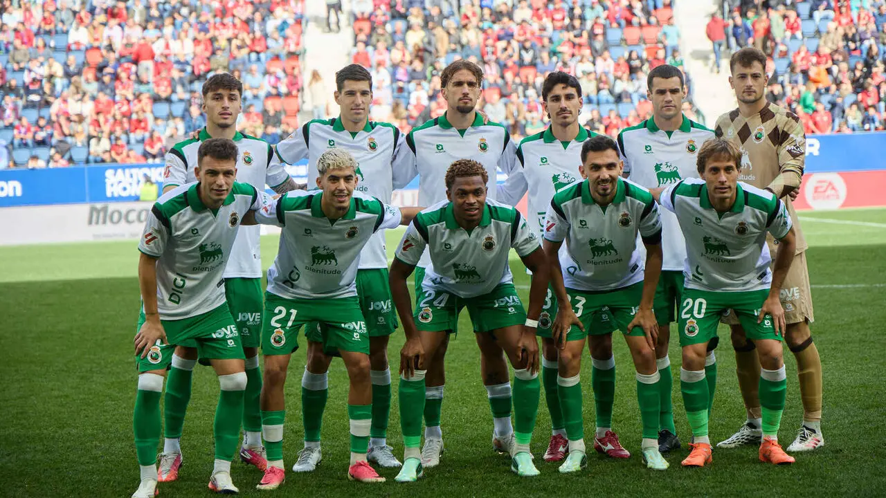 Partido de LaLiga EA Sports entre CA Osasuna y Racing de Santander disputado en el estadio de El Sadar en Pamplona. I&Ntilde;IGO ALZUGARAY