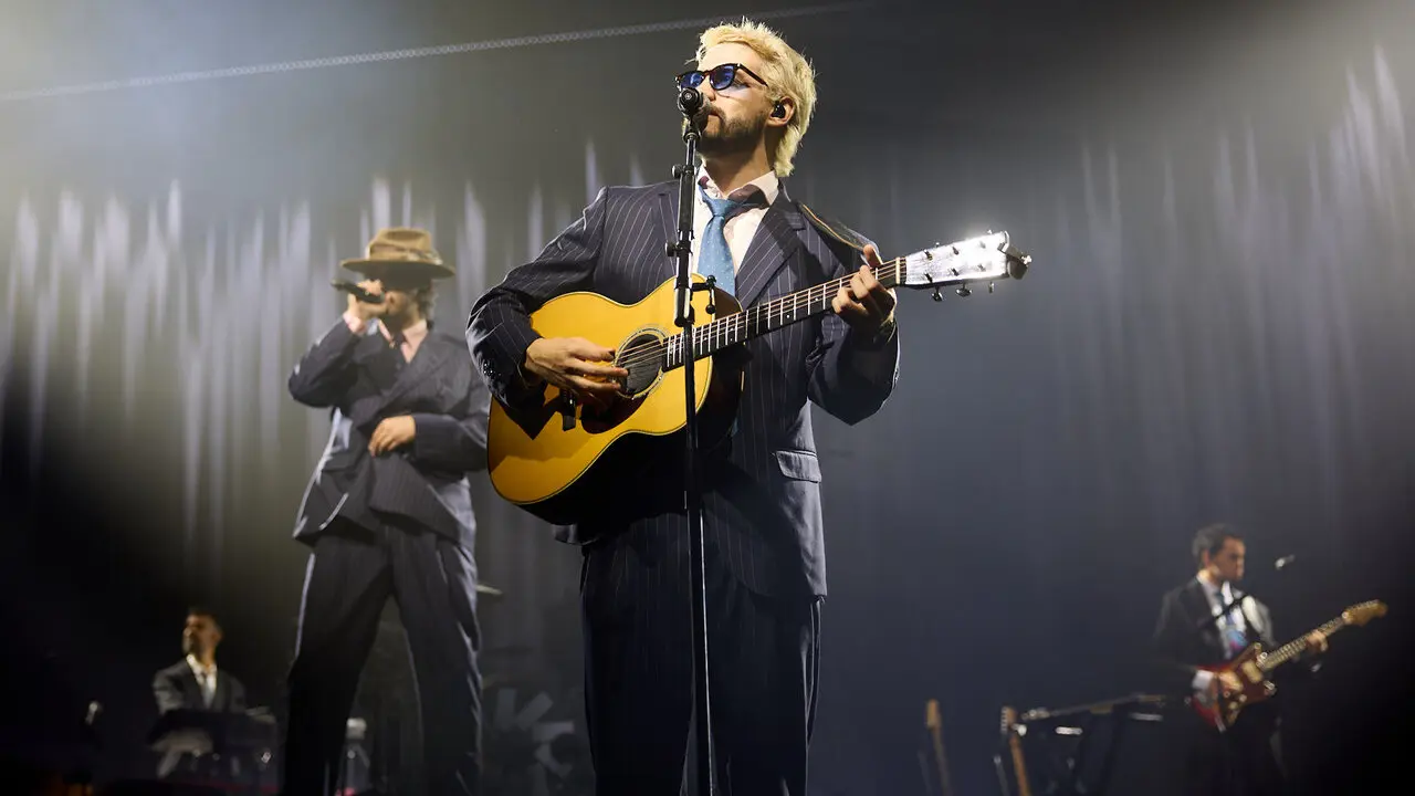 Concierto de Morat en el pabell&oacute;n Navarra Arena dentro de su gira Ya es ma&ntilde;ana Tour. I&Ntilde;IGO ALZUGARAY