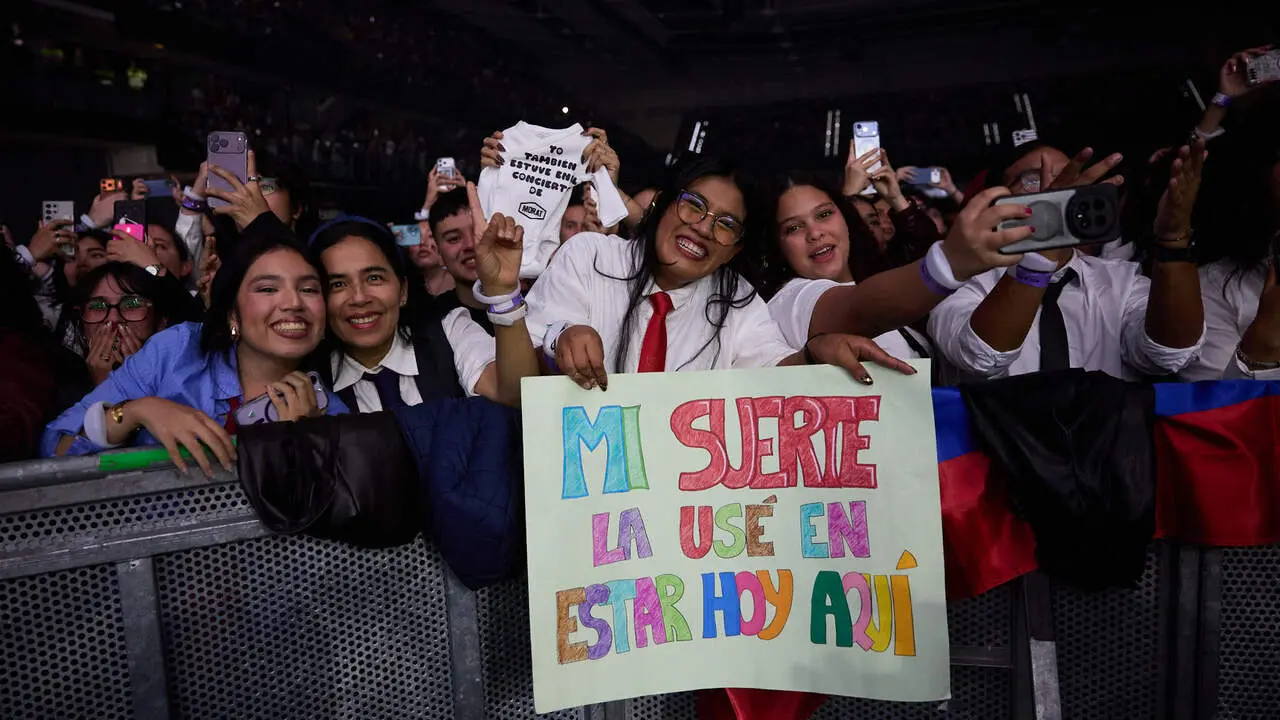 Concierto de Morat en el pabell&oacute;n Navarra Arena dentro de su gira Ya es ma&ntilde;ana Tour. I&Ntilde;IGO ALZUGARAY