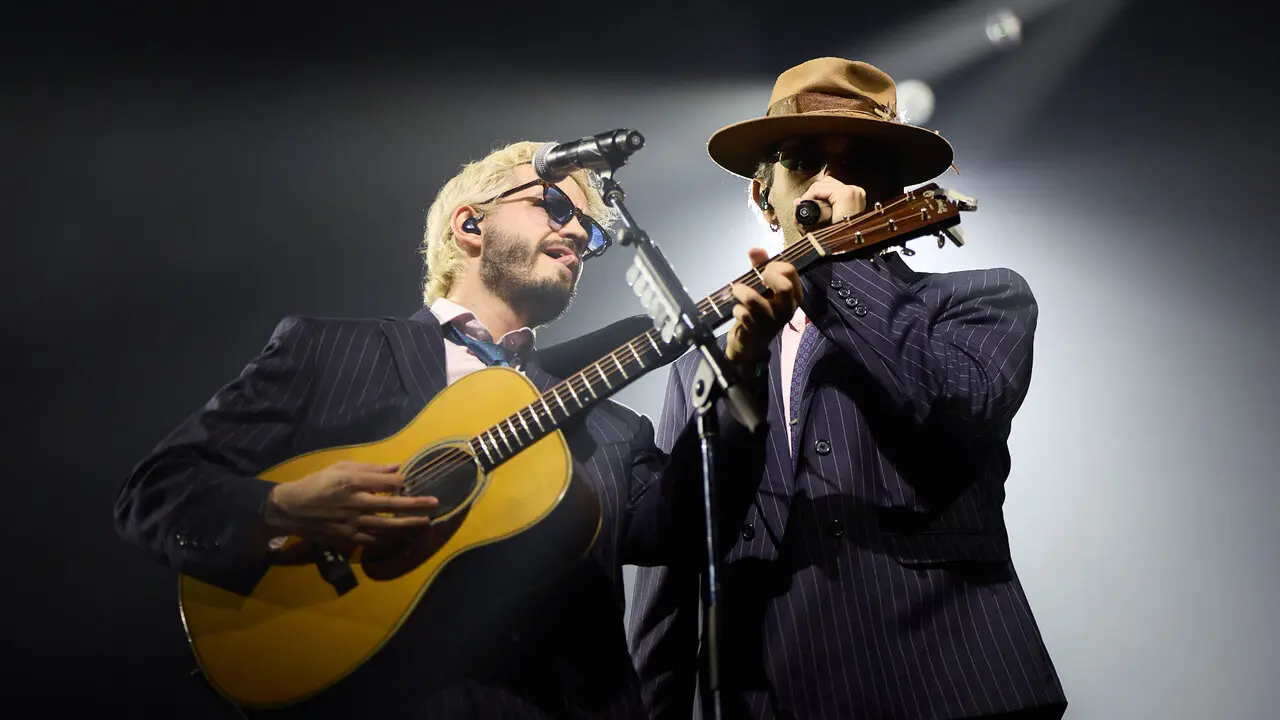 Concierto de Morat en el pabell&oacute;n Navarra Arena dentro de su gira Ya es ma&ntilde;ana Tour. I&Ntilde;IGO ALZUGARAY