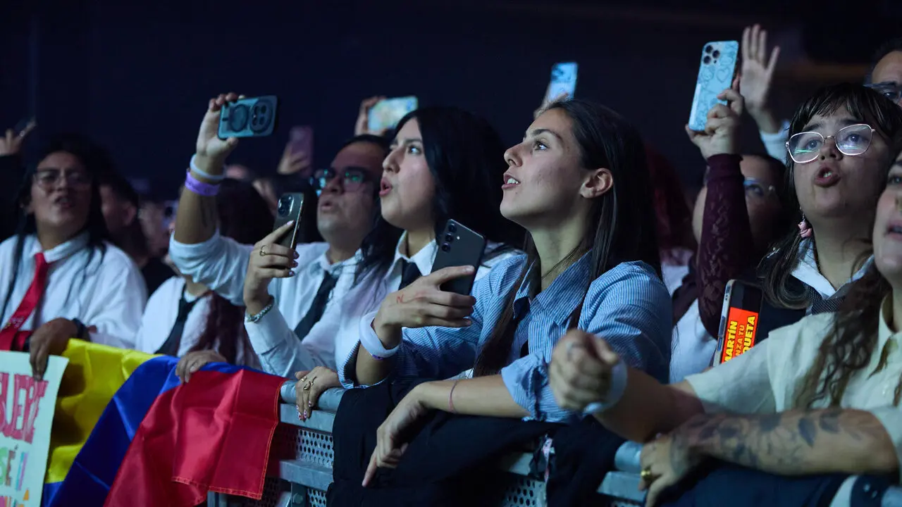Concierto de Morat en el pabell&oacute;n Navarra Arena dentro de su gira Ya es ma&ntilde;ana Tour. I&Ntilde;IGO ALZUGARAY