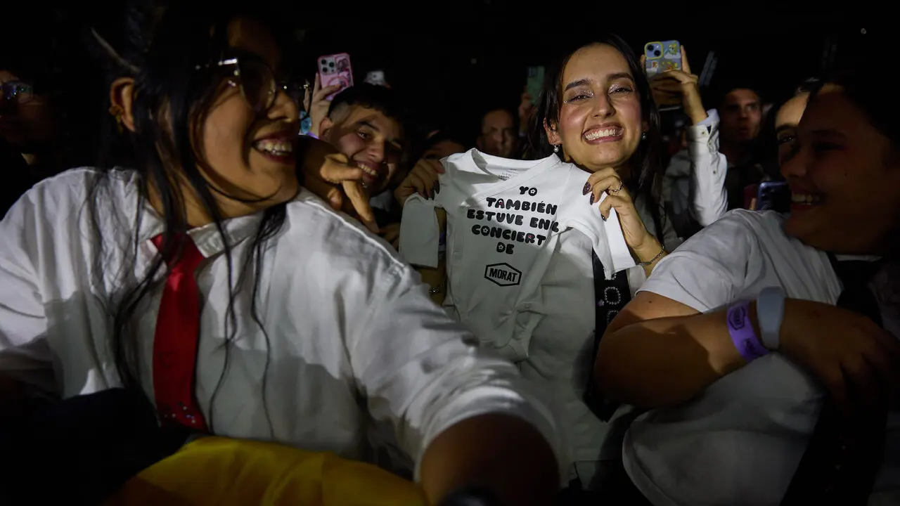 Concierto de Morat en el pabell&oacute;n Navarra Arena dentro de su gira Ya es ma&ntilde;ana Tour. I&Ntilde;IGO ALZUGARAY