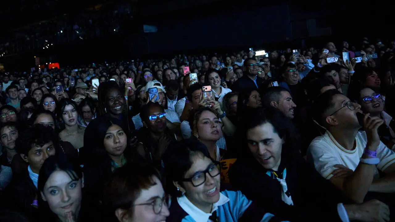 Concierto de Morat en el pabell&oacute;n Navarra Arena dentro de su gira Ya es ma&ntilde;ana Tour. I&Ntilde;IGO ALZUGARAY