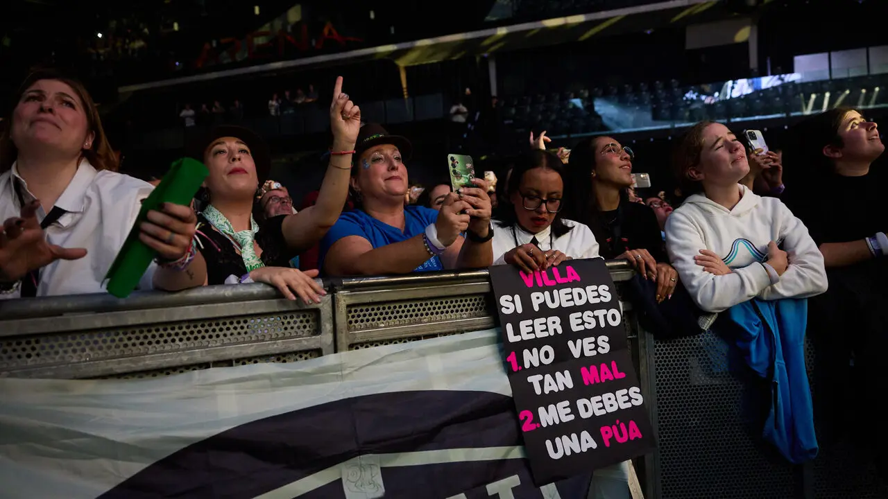 Concierto de Morat en el pabell&oacute;n Navarra Arena dentro de su gira Ya es ma&ntilde;ana Tour. I&Ntilde;IGO ALZUGARAY