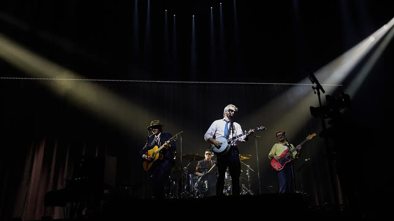 Concierto de Morat en el pabell&oacute;n Navarra Arena dentro de su gira Ya es ma&ntilde;ana Tour. I&Ntilde;IGO ALZUGARAY