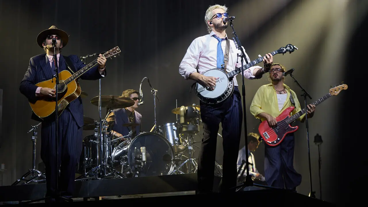 Concierto de Morat en el pabell&oacute;n Navarra Arena dentro de su gira Ya es ma&ntilde;ana Tour. I&Ntilde;IGO ALZUGARAY