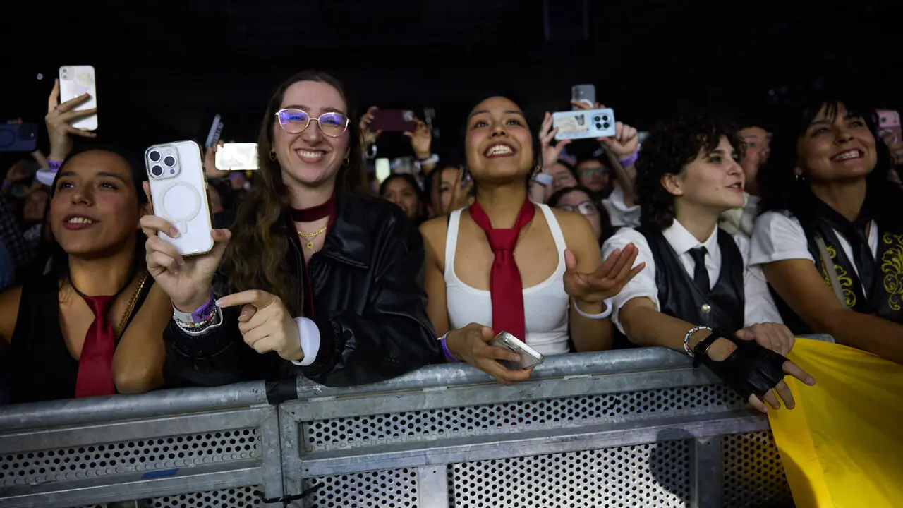 Concierto de Morat en el pabell&oacute;n Navarra Arena dentro de su gira Ya es ma&ntilde;ana Tour. I&Ntilde;IGO ALZUGARAY