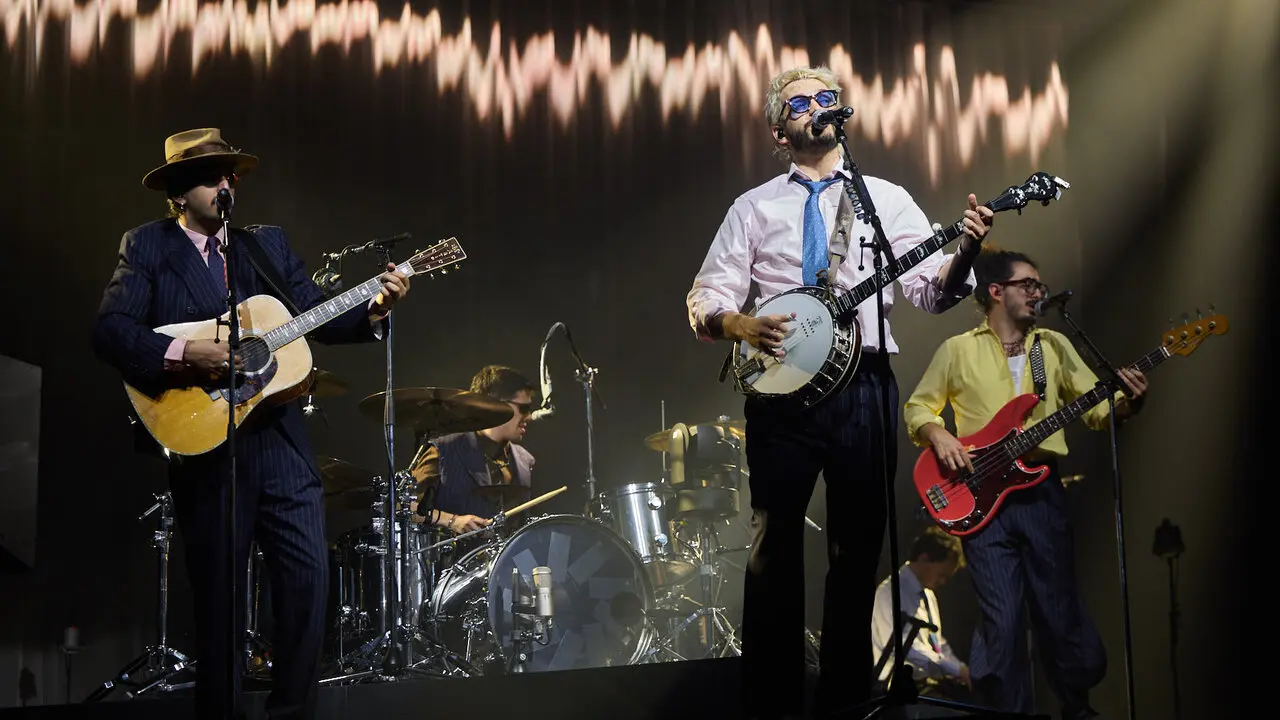 Concierto de Morat en el pabell&oacute;n Navarra Arena dentro de su gira Ya es ma&ntilde;ana Tour. I&Ntilde;IGO ALZUGARAY