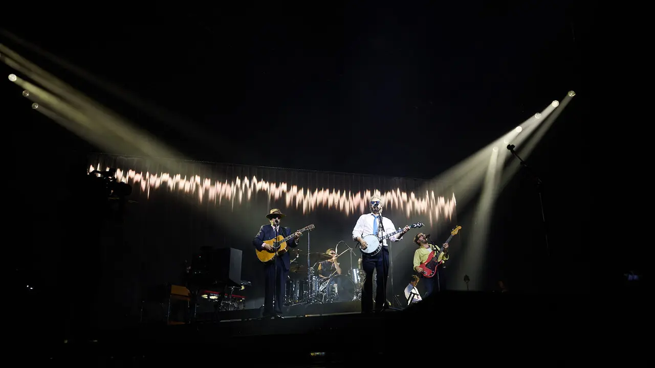 Concierto de Morat en el pabell&oacute;n Navarra Arena dentro de su gira Ya es ma&ntilde;ana Tour. I&Ntilde;IGO ALZUGARAY
