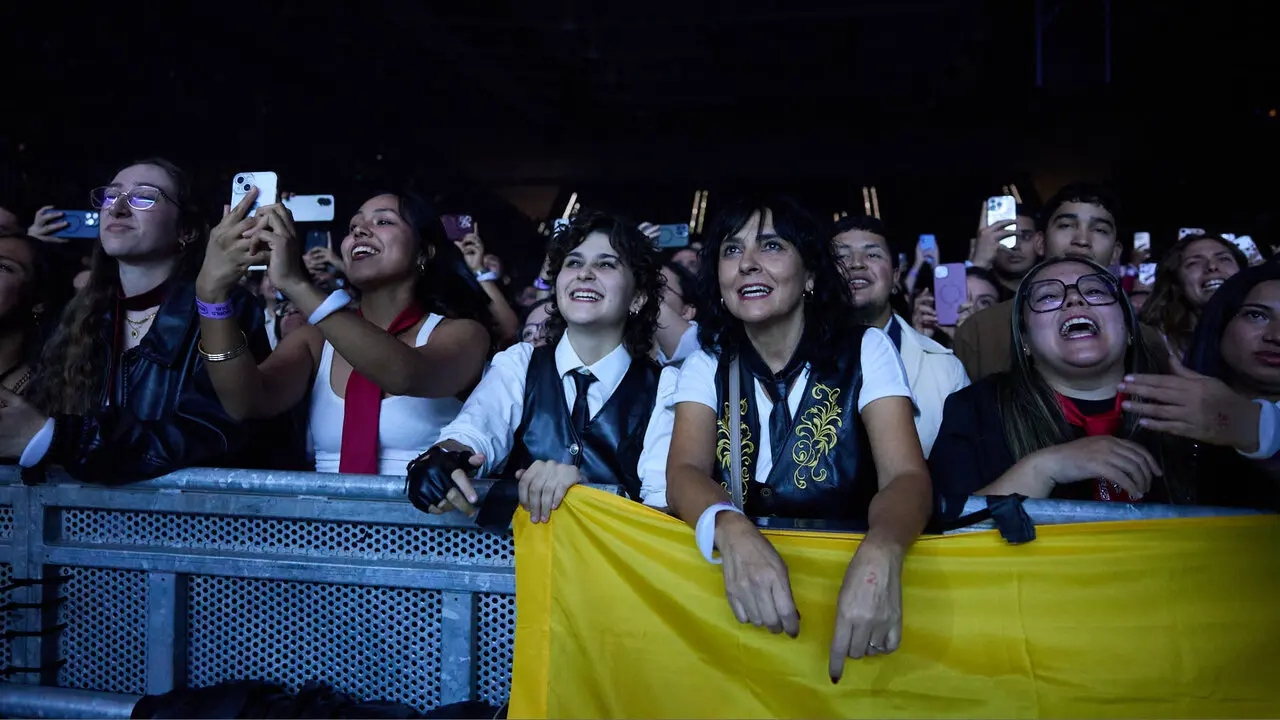 Concierto de Morat en el pabell&oacute;n Navarra Arena dentro de su gira Ya es ma&ntilde;ana Tour. I&Ntilde;IGO ALZUGARAY