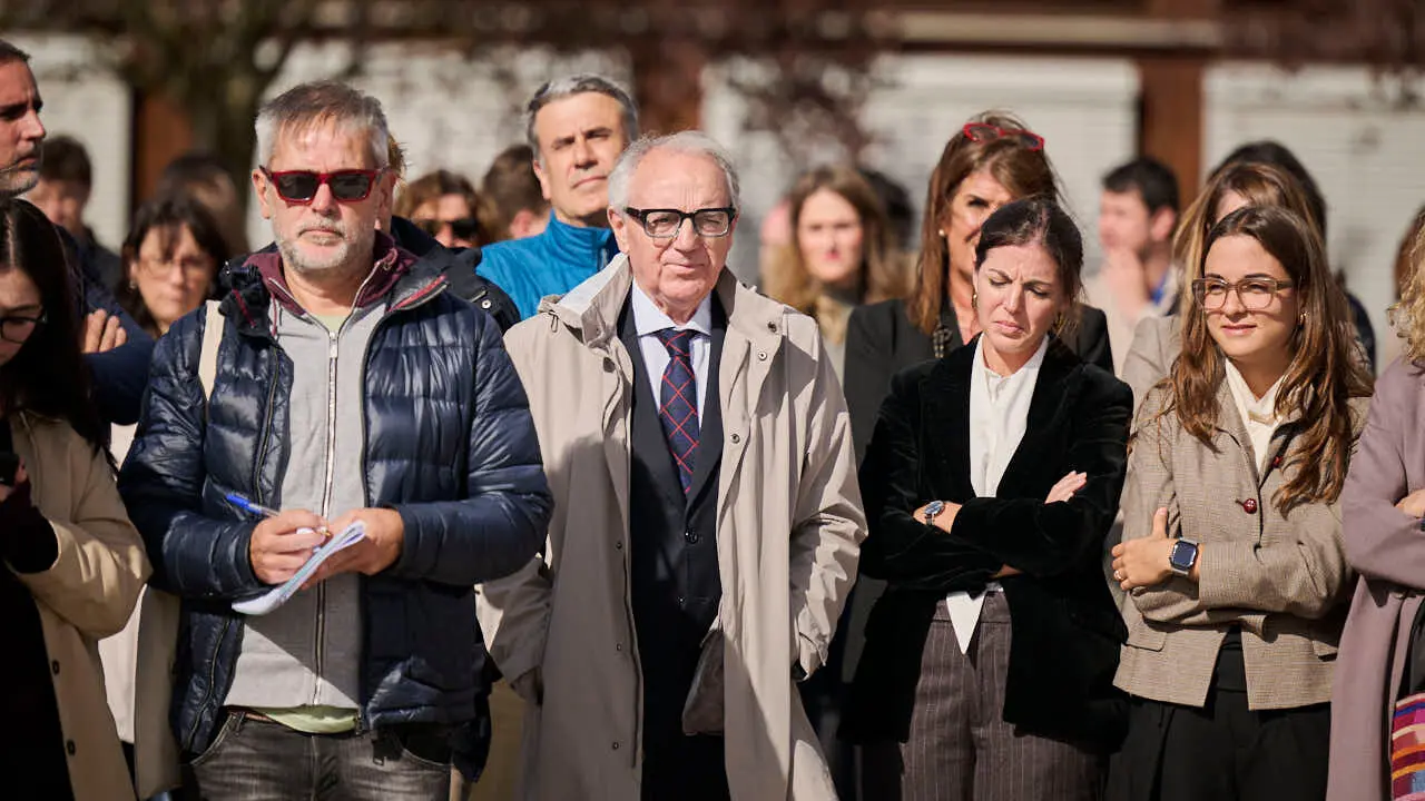Colocaci&oacute;n de la primera piedra del edificio Bioma de la Universidad de Navarra, espacio multidisciplinar dedicado a la docencia y a la investigaci&oacute;n. PABLO LASAOSA