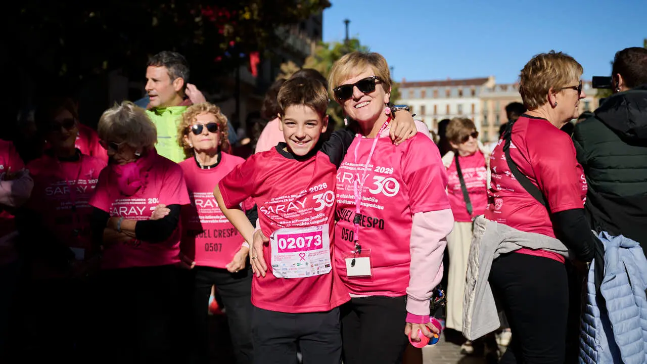 XV Carrera solidaria contra el c&aacute;ncer de mama organizada por Saray. PABLO LASAOSA