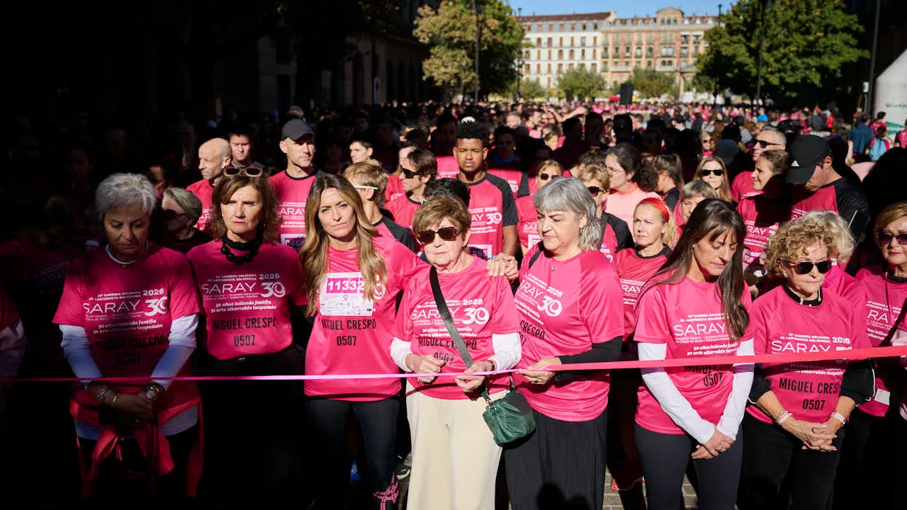 XV Carrera solidaria contra el c&aacute;ncer de mama organizada por Saray. PABLO LASAOSA