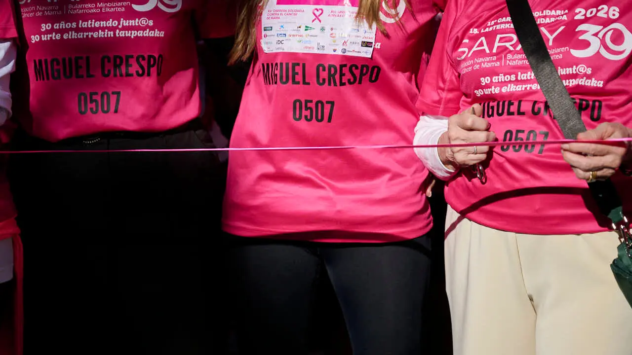 XV Carrera solidaria contra el c&aacute;ncer de mama organizada por Saray. PABLO LASAOSA