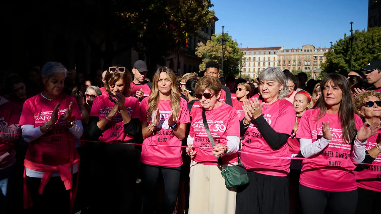 XV Carrera solidaria contra el c&aacute;ncer de mama organizada por Saray. PABLO LASAOSA