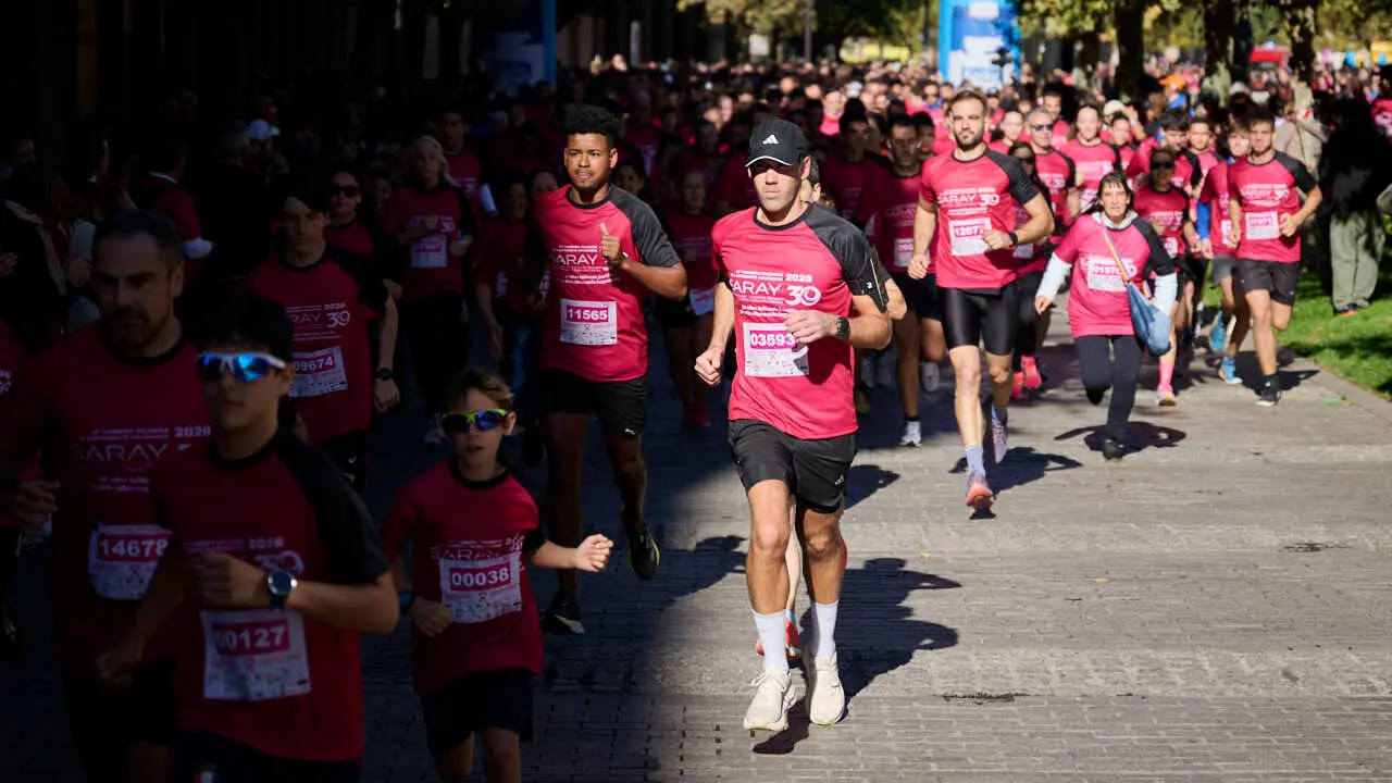 XV Carrera solidaria contra el c&aacute;ncer de mama organizada por Saray. PABLO LASAOSA