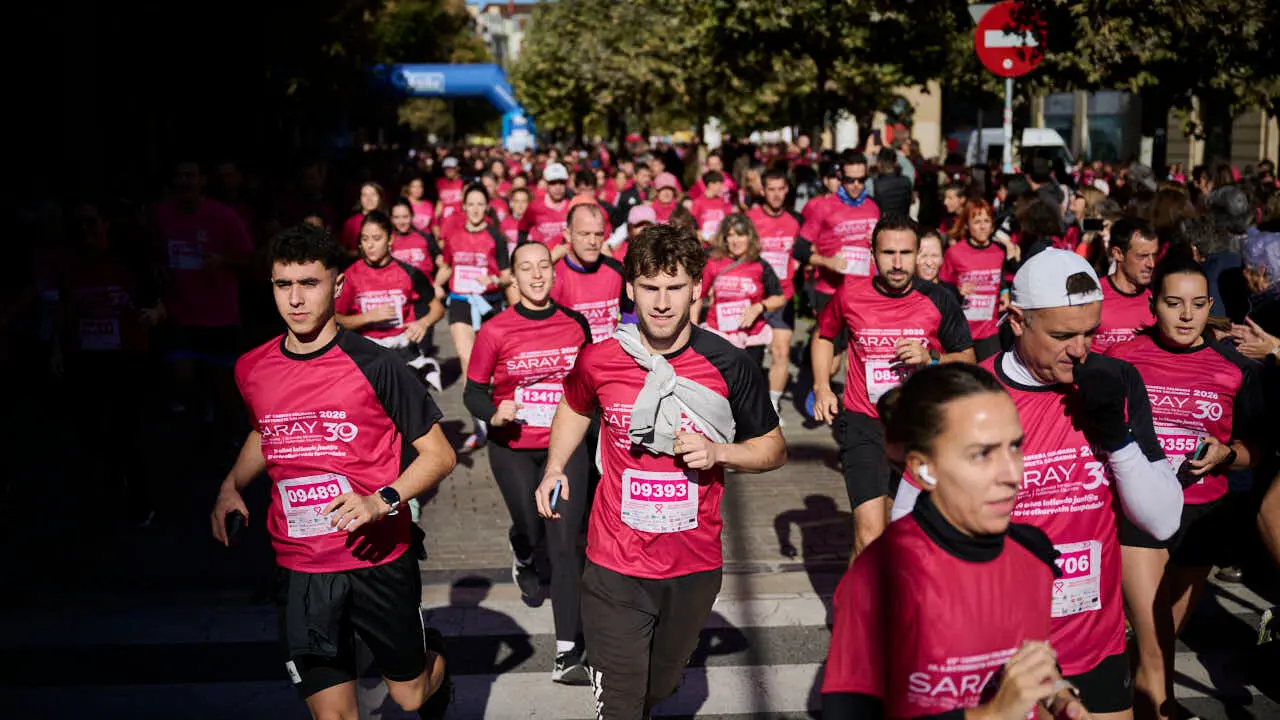 XV Carrera solidaria contra el c&aacute;ncer de mama organizada por Saray. PABLO LASAOSA