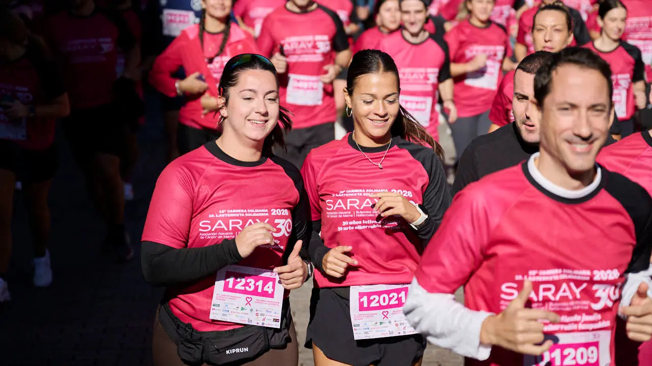 XV Carrera solidaria contra el c&aacute;ncer de mama organizada por Saray. PABLO LASAOSA