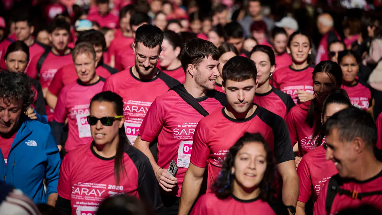 XV Carrera solidaria contra el c&aacute;ncer de mama organizada por Saray. PABLO LASAOSA