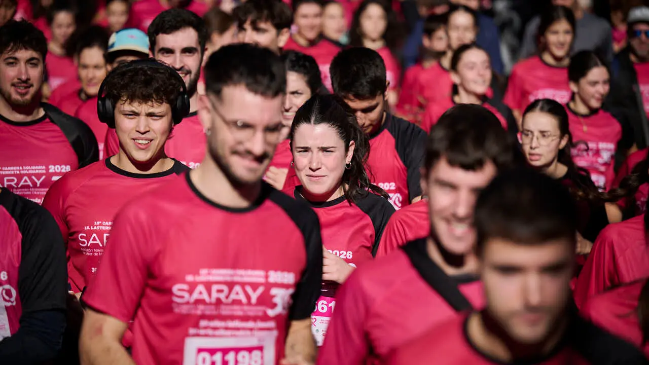 XV Carrera solidaria contra el c&aacute;ncer de mama organizada por Saray. PABLO LASAOSA