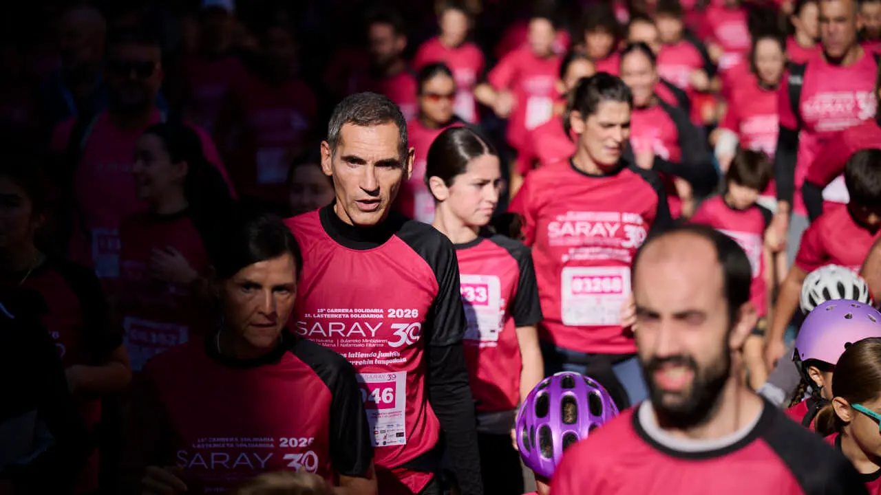 XV Carrera solidaria contra el c&aacute;ncer de mama organizada por Saray. PABLO LASAOSA