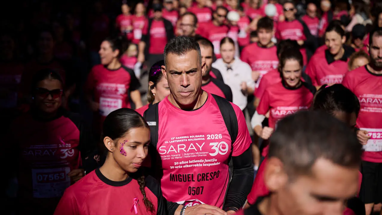 XV Carrera solidaria contra el c&aacute;ncer de mama organizada por Saray. PABLO LASAOSA