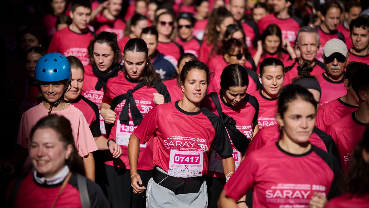 XV Carrera solidaria contra el c&aacute;ncer de mama organizada por Saray. PABLO LASAOSA