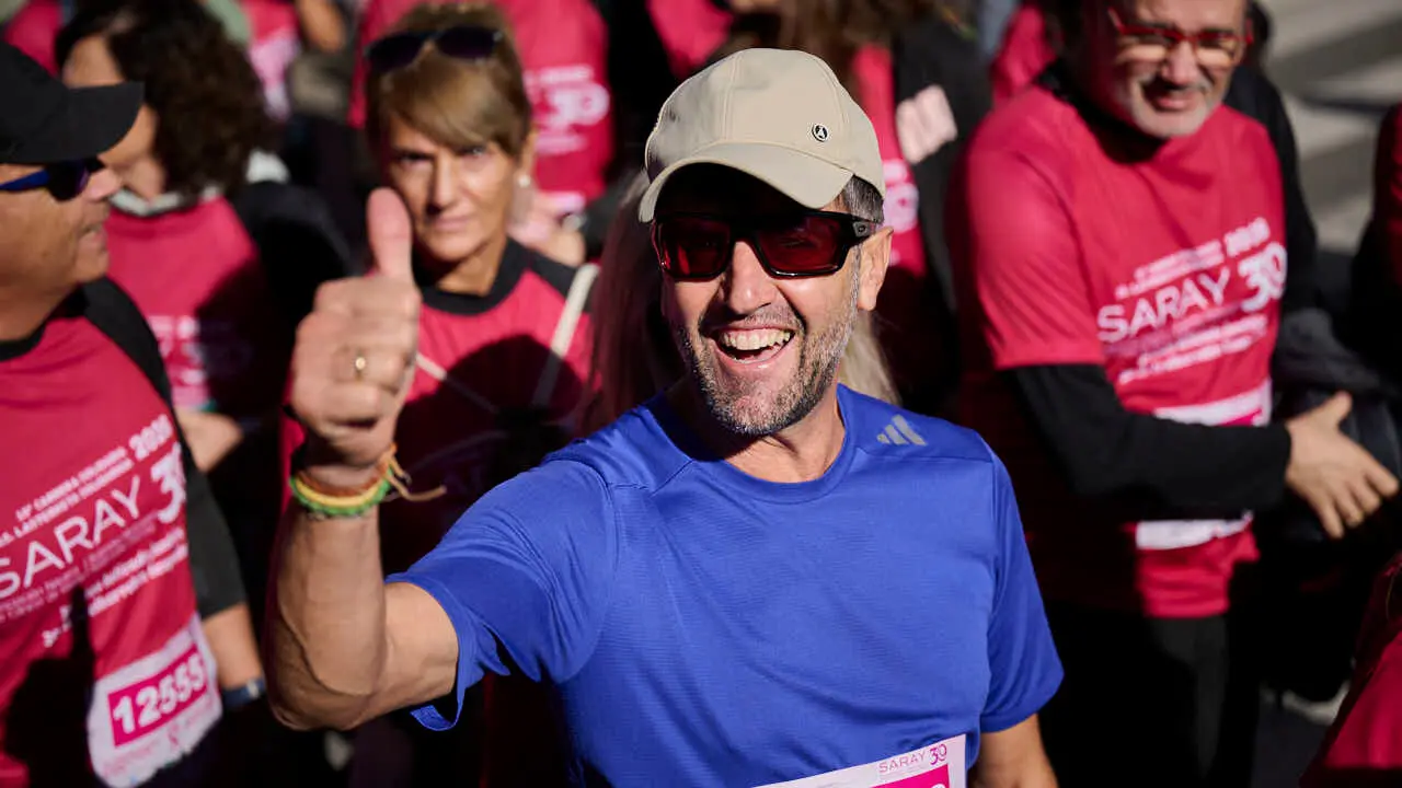 XV Carrera solidaria contra el c&aacute;ncer de mama organizada por Saray. PABLO LASAOSA