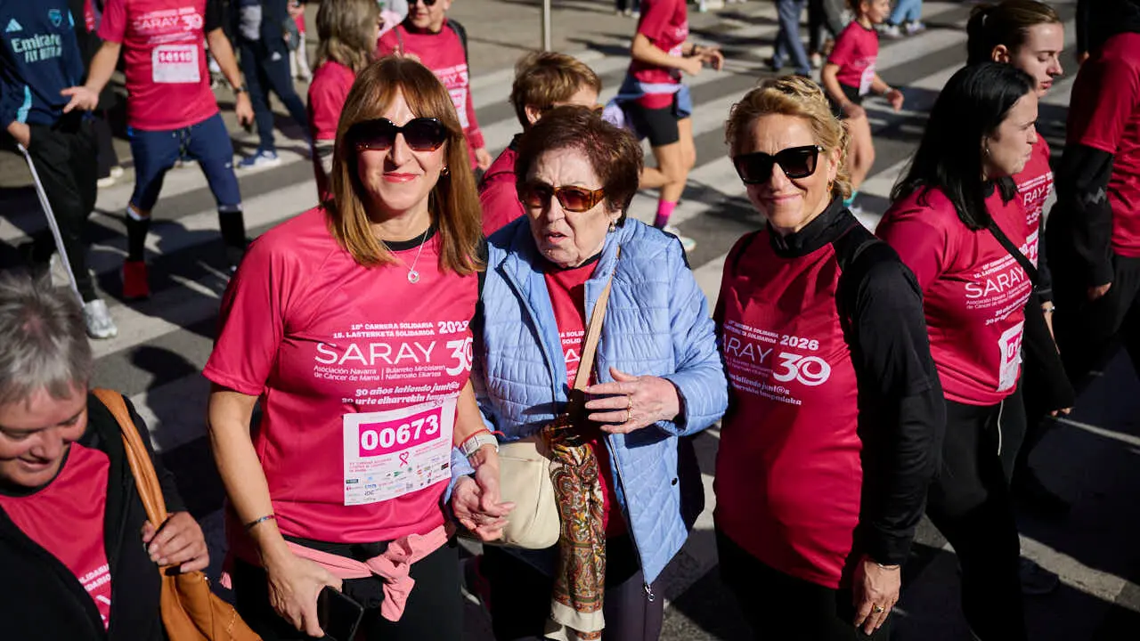 XV Carrera solidaria contra el c&aacute;ncer de mama organizada por Saray. PABLO LASAOSA