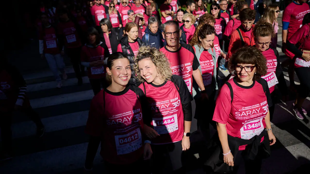 XV Carrera solidaria contra el c&aacute;ncer de mama organizada por Saray. PABLO LASAOSA