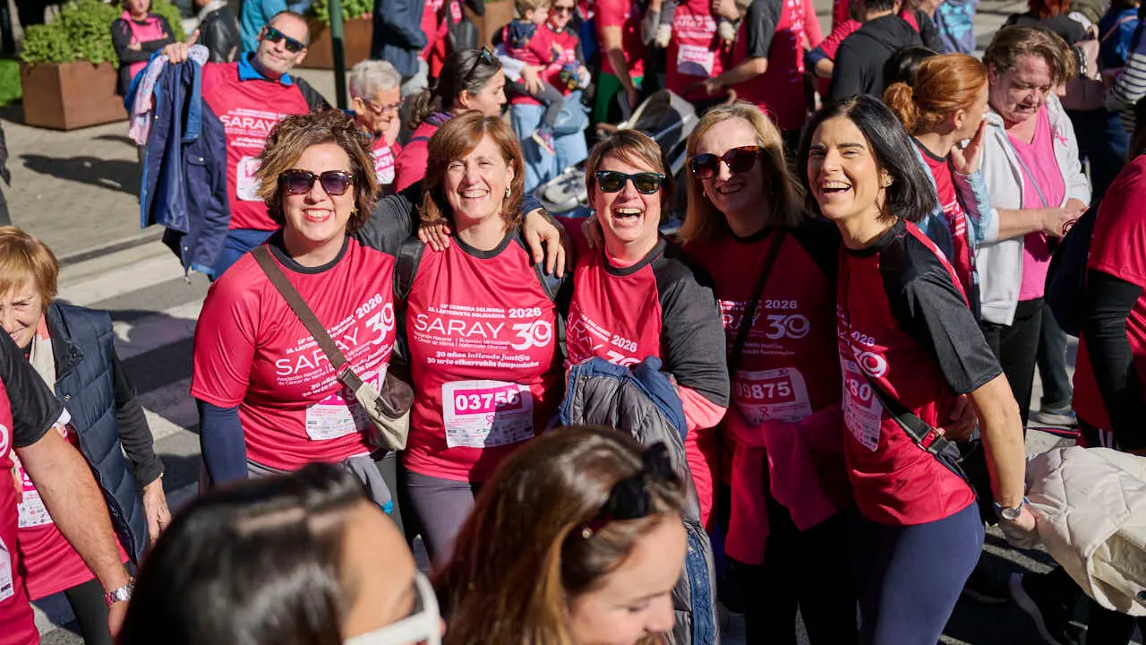 XV Carrera solidaria contra el c&aacute;ncer de mama organizada por Saray. PABLO LASAOSA