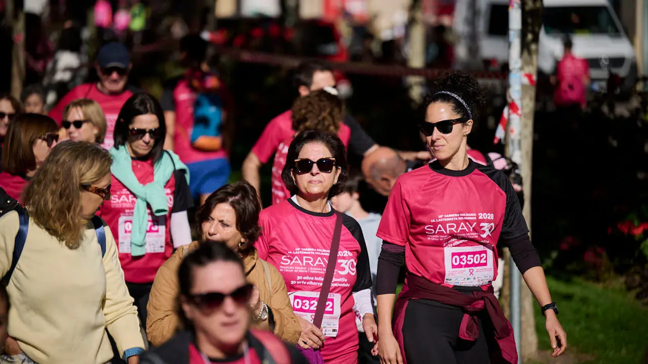 XV Carrera solidaria contra el c&aacute;ncer de mama organizada por Saray. PABLO LASAOSA