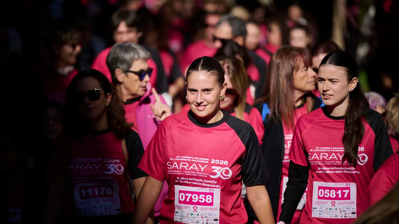 XV Carrera solidaria contra el c&aacute;ncer de mama organizada por Saray. PABLO LASAOSA