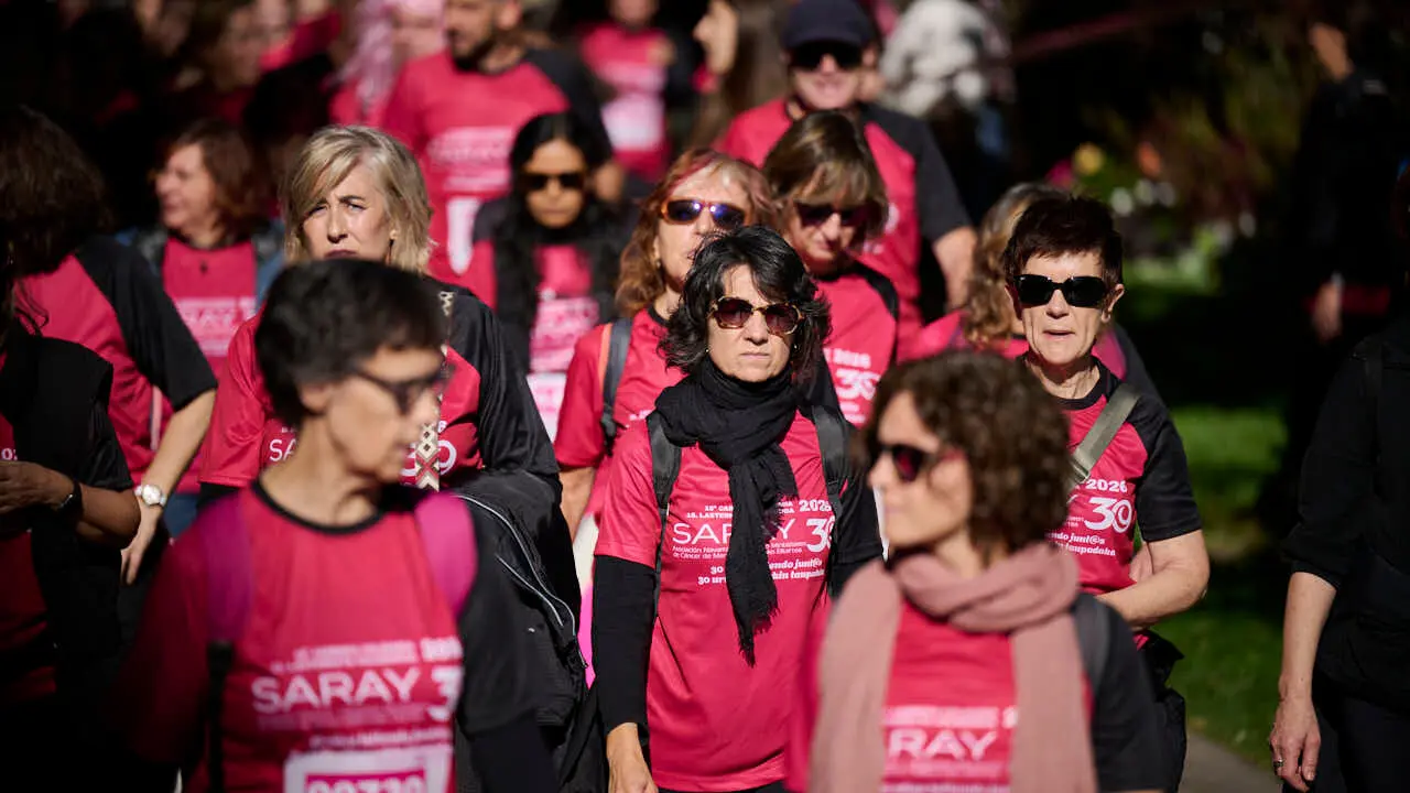 XV Carrera solidaria contra el c&aacute;ncer de mama organizada por Saray. PABLO LASAOSA