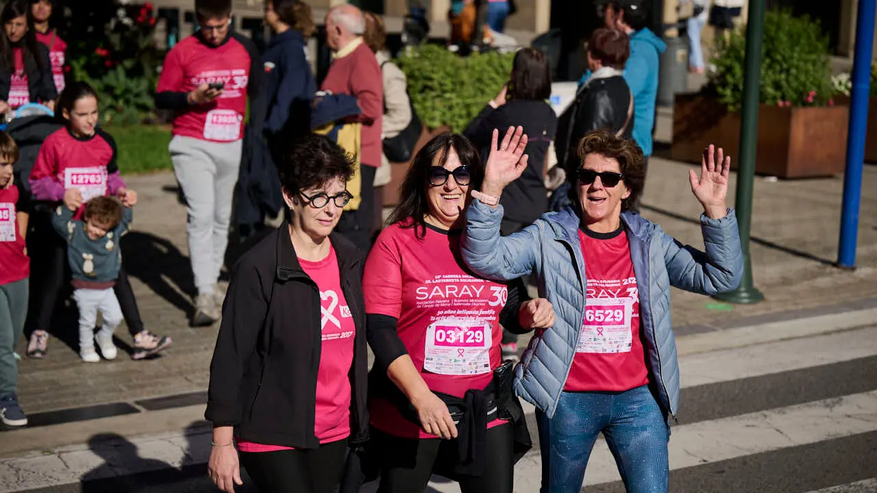 XV Carrera solidaria contra el c&aacute;ncer de mama organizada por Saray. PABLO LASAOSA