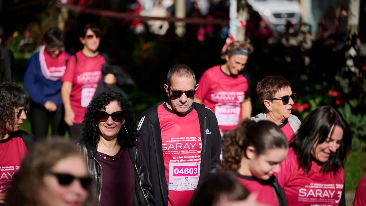 XV Carrera solidaria contra el c&aacute;ncer de mama organizada por Saray. PABLO LASAOSA