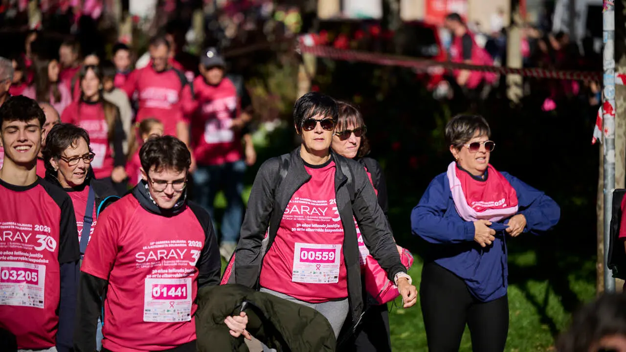 XV Carrera solidaria contra el c&aacute;ncer de mama organizada por Saray. PABLO LASAOSA