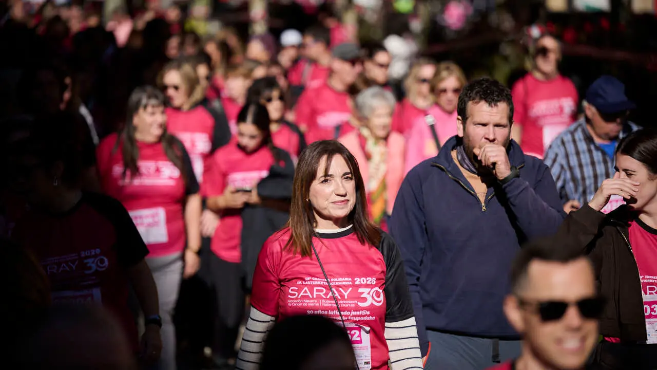 XV Carrera solidaria contra el c&aacute;ncer de mama organizada por Saray. PABLO LASAOSA