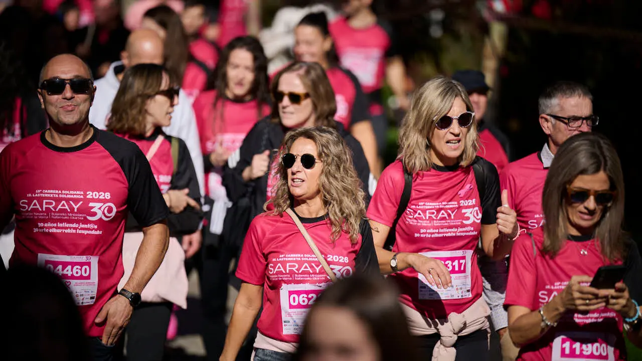 XV Carrera solidaria contra el c&aacute;ncer de mama organizada por Saray. PABLO LASAOSA